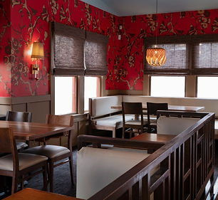 Interior shot of a luxury restaurant